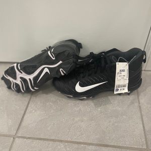 Nike Boys Alpha Menace Shark 2 AQ7654-001 Black Football Cleats Shoes Size 4Y